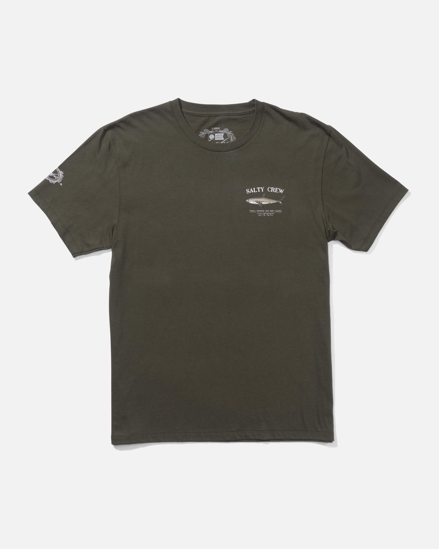 Salty crew T-SHIRTS S/S Bruce Premium S/S Tee - Dusty Olive in DUSTY OLIVE