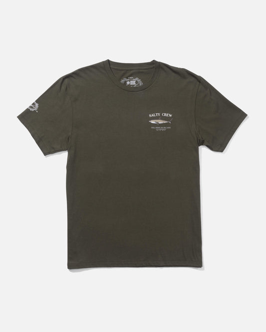 Salty crew T-SHIRTS S/S Bruce Premium S/S Tee - Dusty Olive in DUSTY OLIVE