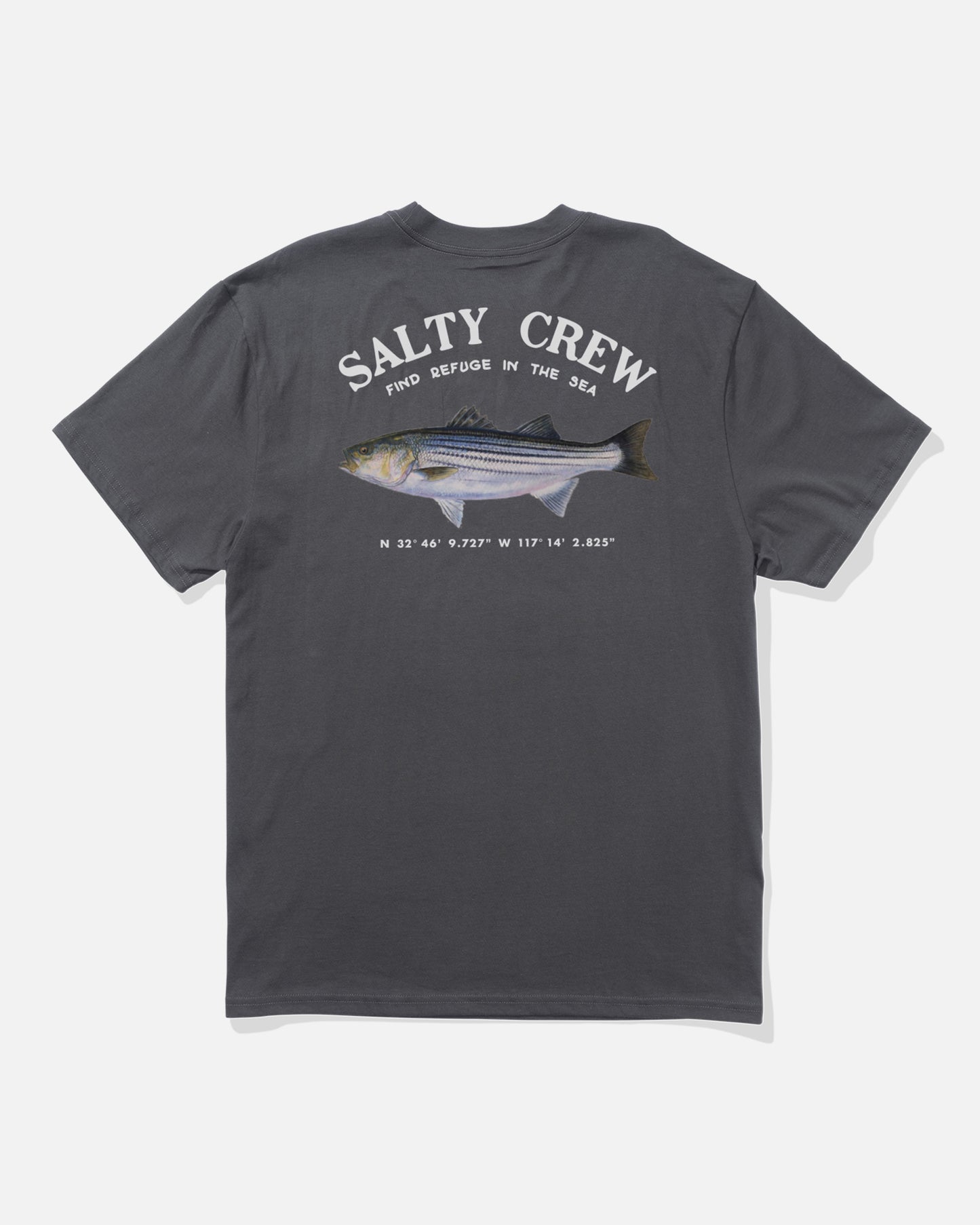 Striper Ss Tee - Charcoal