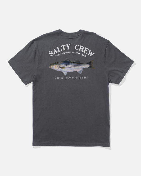 Striper Ss Tee - Charcoal