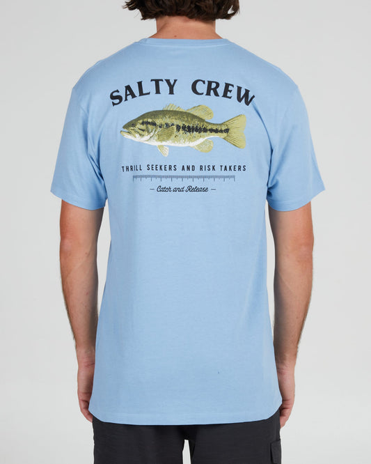 Salty crew T-SHIRTS S/S Bigmouth Premium S/S Tee - MARINE BLUE in MARINE BLUE