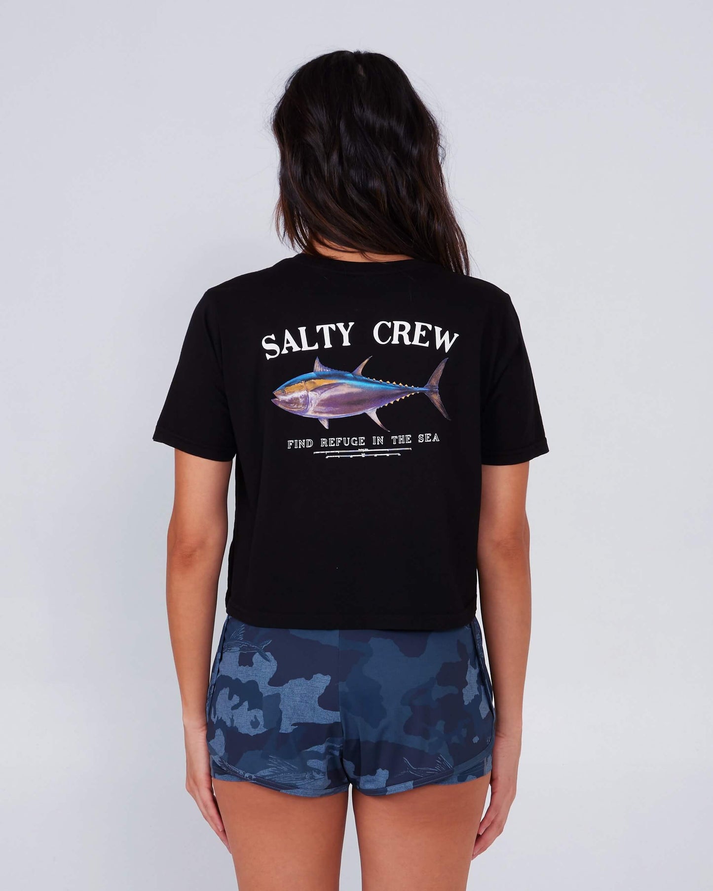 Salty Crew Frauen - Big Blue Crop Tee - Black