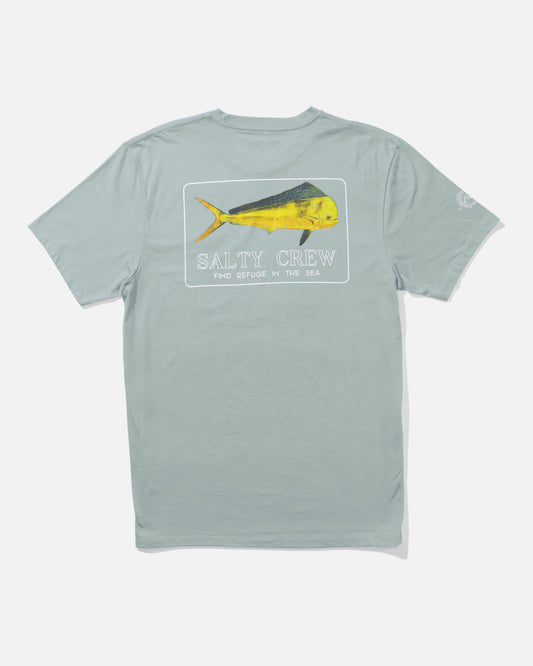 Golden Mahi Premium S/S Tee - Mackerel
