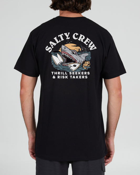 Salty Crew Hommes - Terror Shark Premium S/S Tee - Black