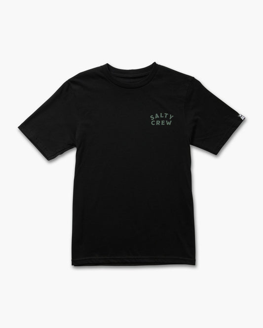 front view of Saloon Boys Black S/S Tee