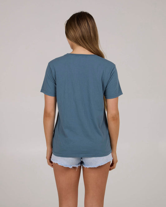 Salty crew T-SHIRTS S/S Crazy Eight B.f Tee - Fin Blue in Fin Blue