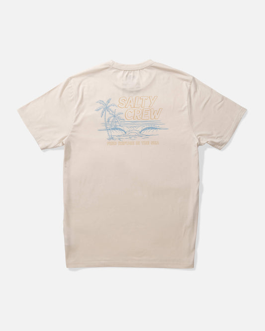 Salty crew SUN PROTECTION A Frame Crossover Ss Shirt - Salt in Salt
