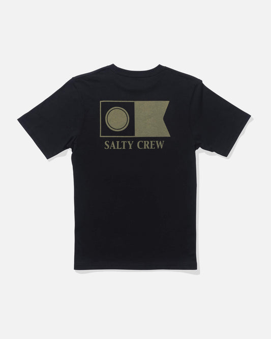 Salty crew T-SHIRTS S/S Flagship Ss Tee Kids - Black in Black