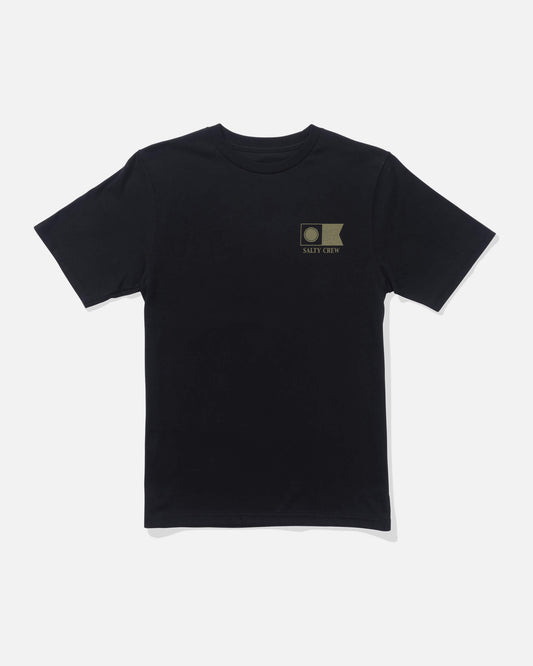 Salty crew T-SHIRTS S/S Flagship Ss Tee Kids - Black in Black