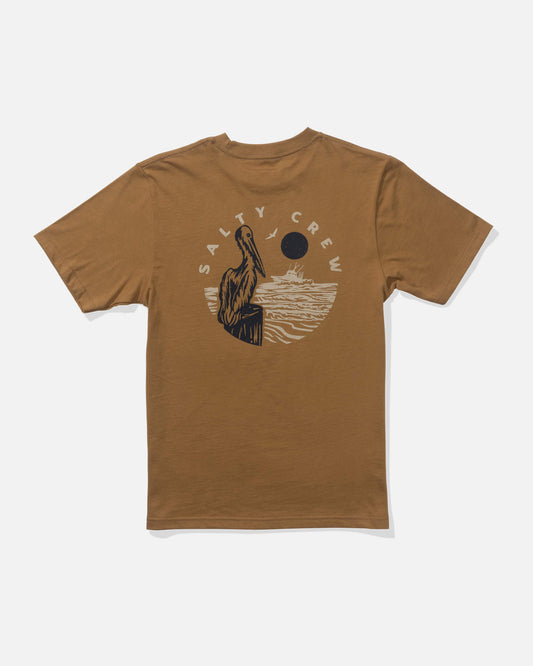 Salty crew T-SHIRTS S/S Stakeout Ss Tee Kids - Caramel in Caramel