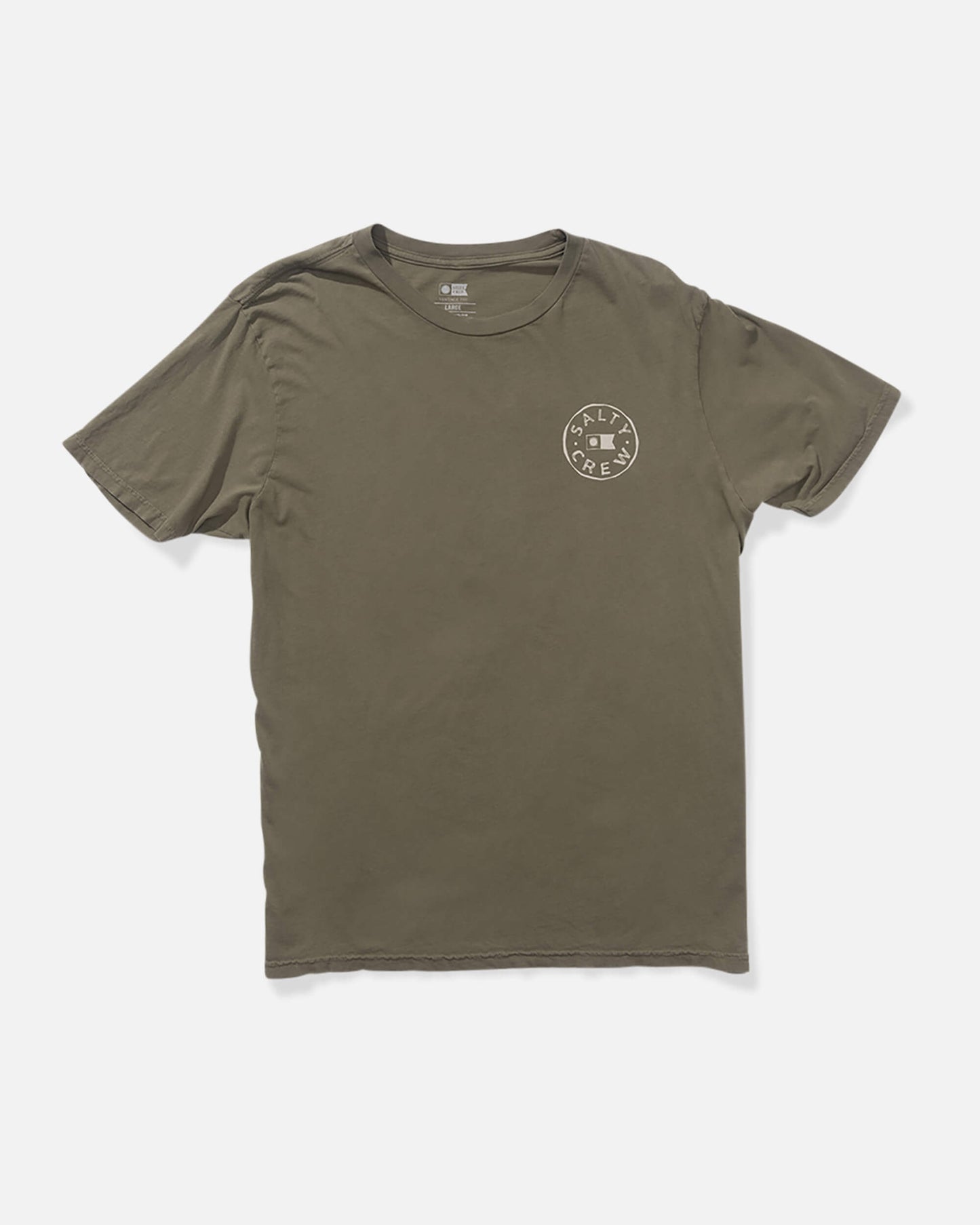 Salty crew T-SHIRTS S/S Watermark Vintage Ss Tee - Dusty Olive in Dusty Olive