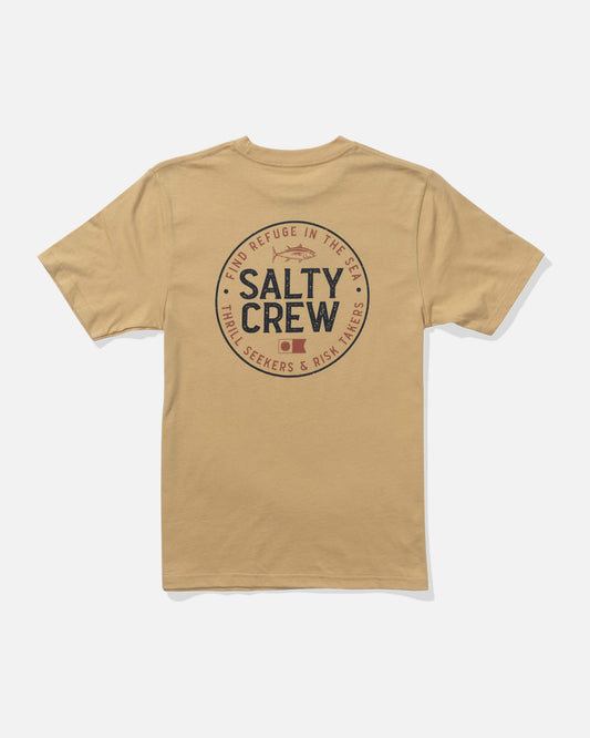 Salty crew T-SHIRTS S/S Legendary Ss Tee Kids - Khaki in Khaki