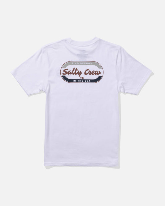 Salty crew T-SHIRTS S/S Capsule Ss Tee Kids - White in White