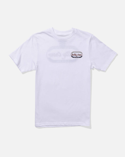 Salty crew T-SHIRTS S/S Capsule Ss Tee Kids - White in White