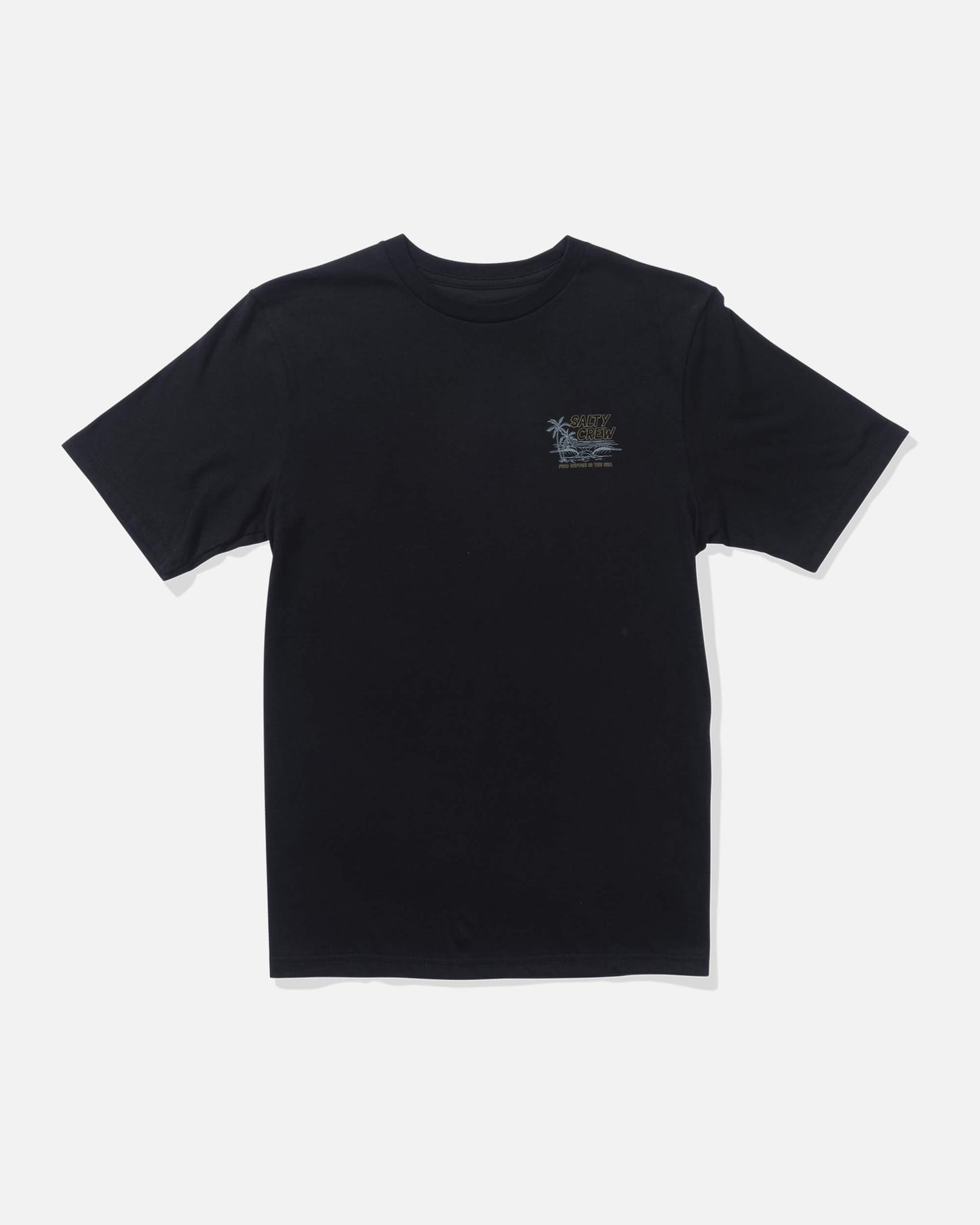 Salty crew T-SHIRTS S/S A Frame Ss Tee Kids - Black in Black