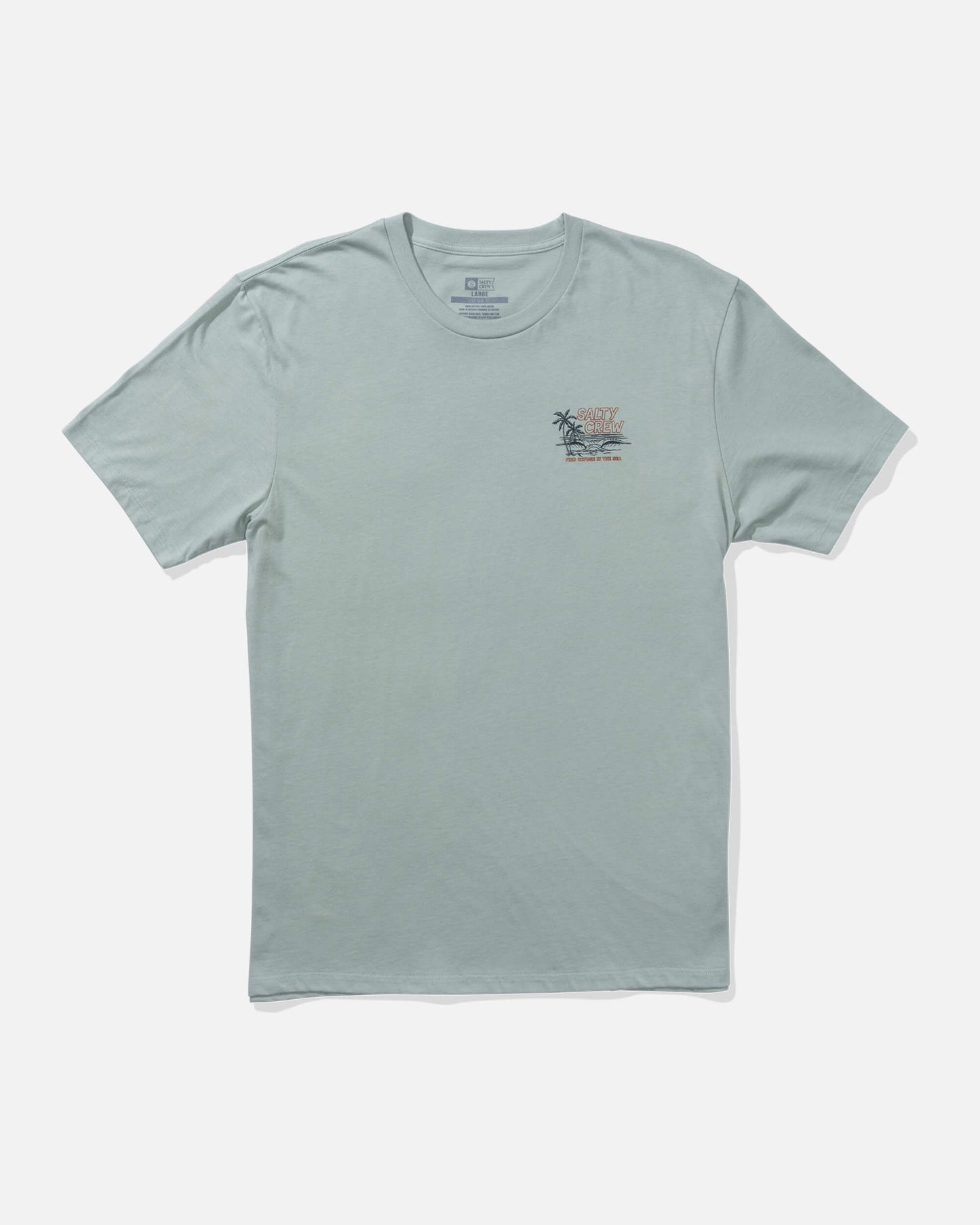 Salty crew T-SHIRTS S/S A Frame Ss Tee - Mackerel in Mackerel