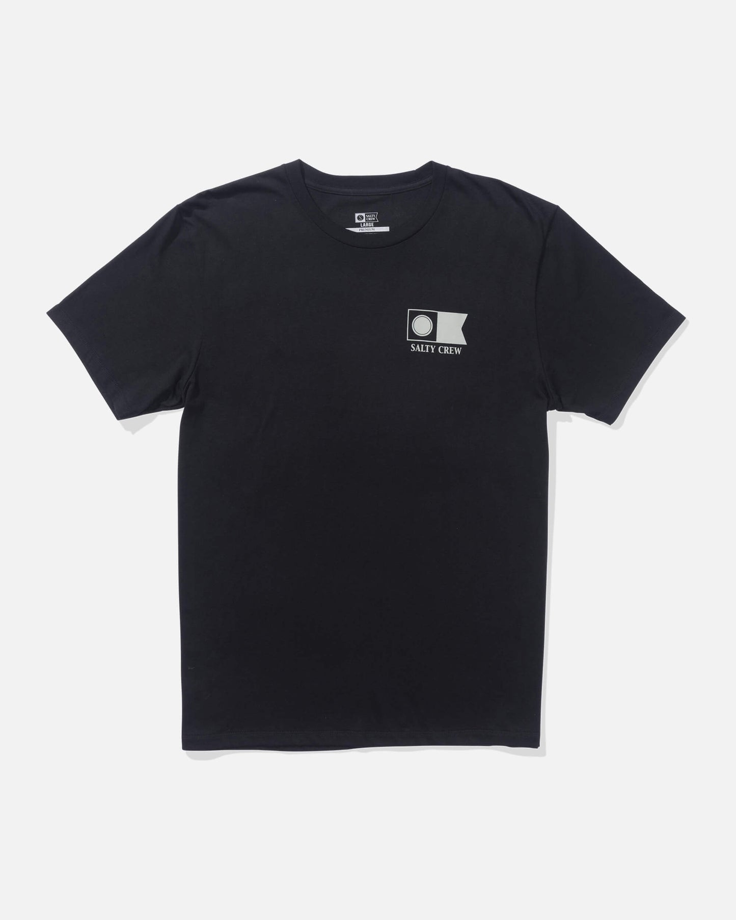 Salty crew T-SHIRTS S/S Flagship Fill Ss Tee - Black in Black