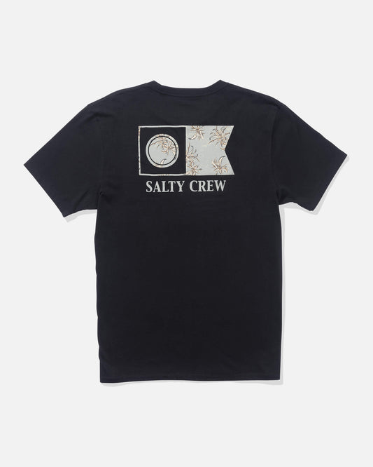 Salty crew T-SHIRTS S/S Flagship Fill Ss Tee - Black in Black