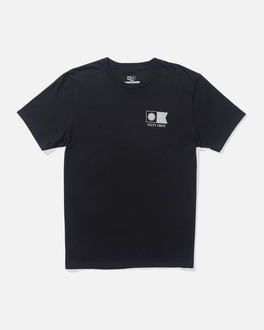 Salty crew T-SHIRTS S/S Flagship Fill Ss Tee - Black in Black