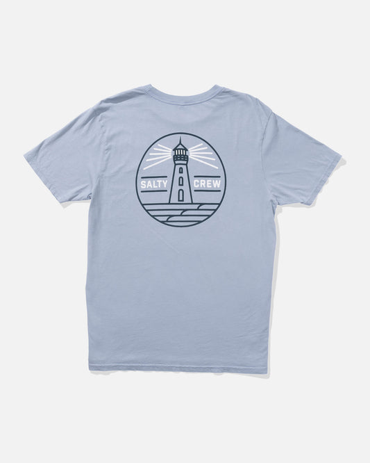 Salty crew T-SHIRTS S/S Lookout Vintage Ss Tee - Blue Fog in Blue Fog