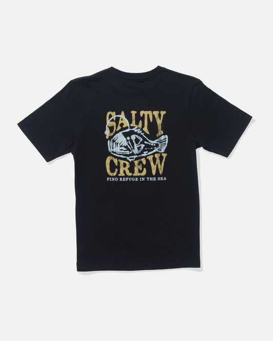 Salty crew T-SHIRTS S/S Briny Ss Tee Kids - Black in Black