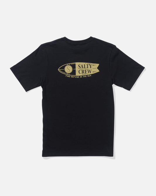Salty crew T-SHIRTS S/S Shaper Ss Tee Kids - Black in Black