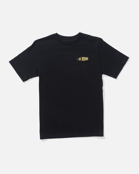 Salty crew T-SHIRTS S/S Shaper Ss Tee Kids - Black in Black