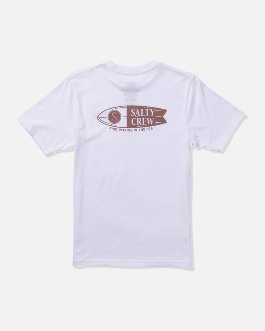 Salty crew T-SHIRTS S/S Shaper Ss Tee Kids - White in White