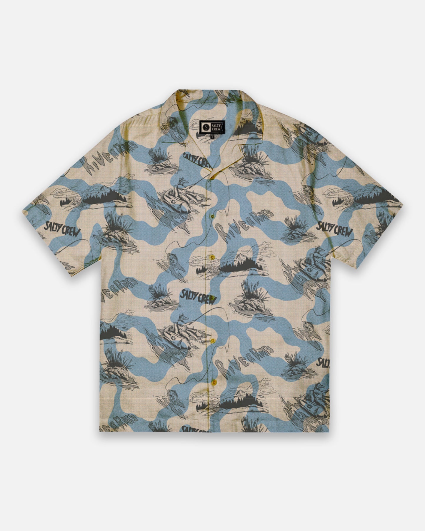 River Rats Fill Ss Shirt - River Rat Print