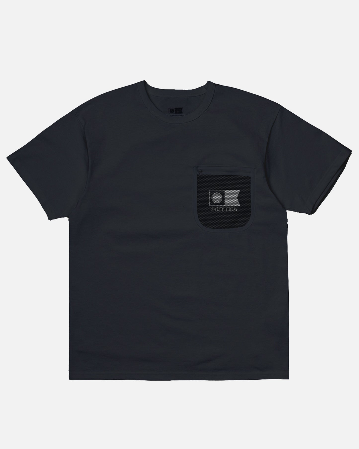 Real Oversized S/S Mesh Pocket - Black