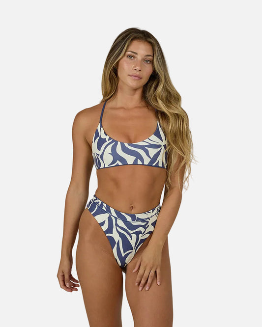 Ray Days Rev Bralette Top - Indigo