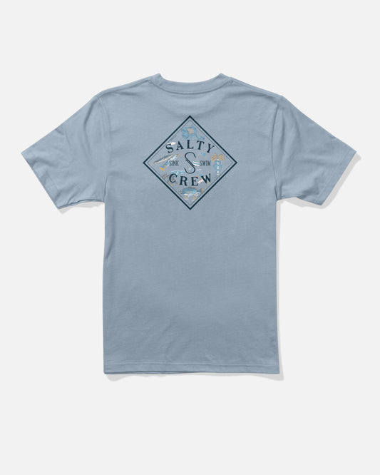 Tippet Fill Ss Tee Kids - Blue Fog