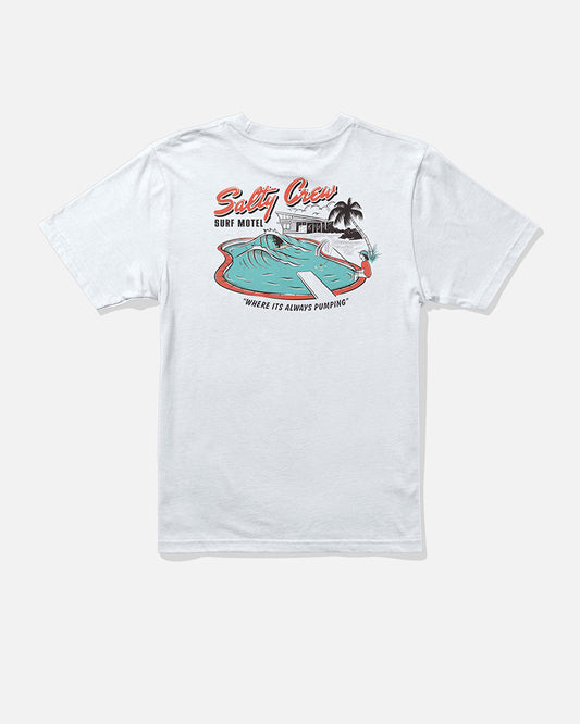 Surf Motel Ss Tee Kids - White