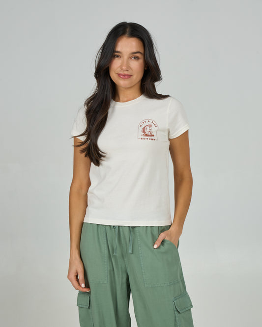 Wine N Dine Modern Tee - Off White