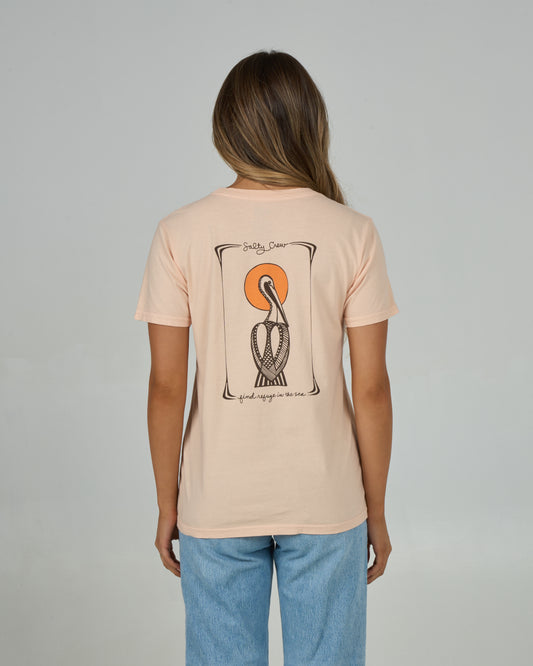 Geo Pelican B.f Tee - Peach Fizz