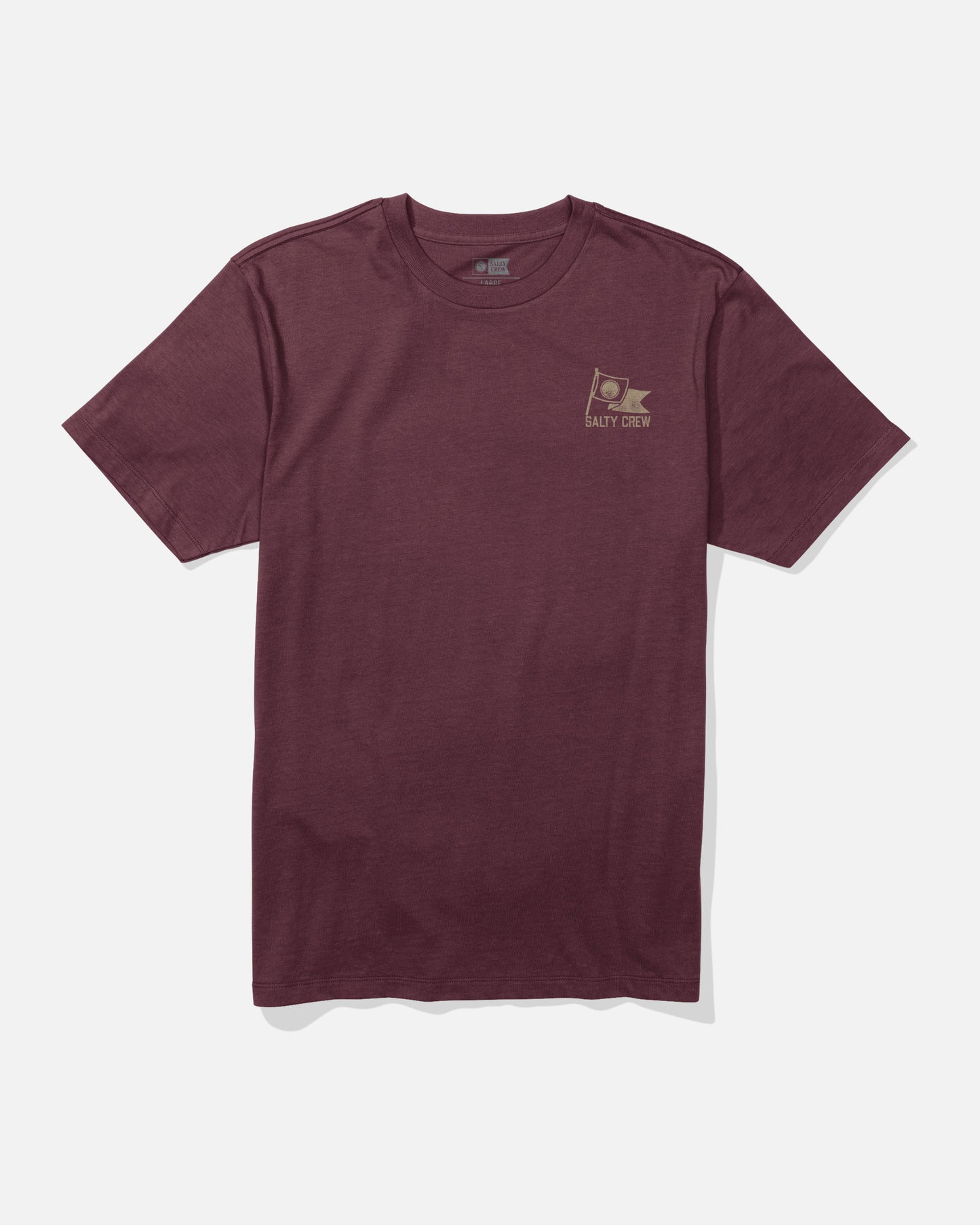 Flag Day Ss Tee - Burgundy