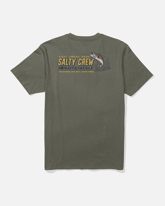 Live Bait Ss Tee - Dusty Olive
