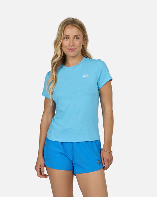 Alpha Tech Tee - Pool Blue