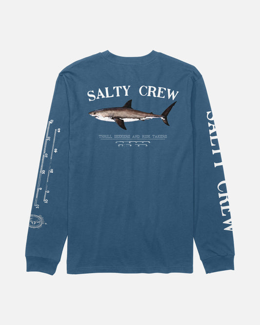 Bruce L/S Tee - Cast Blue