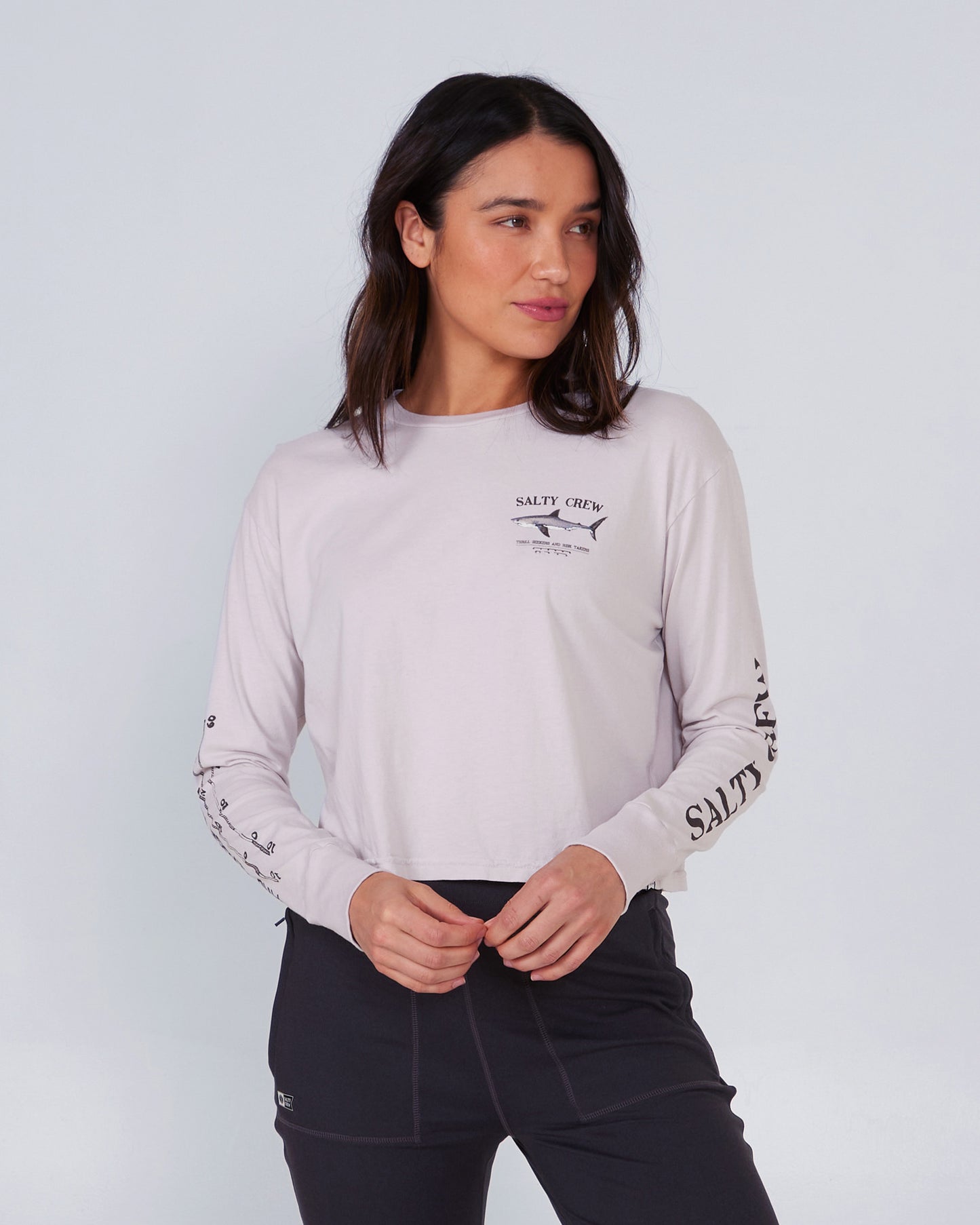 Bruce Long Sleeve Crop - Natural