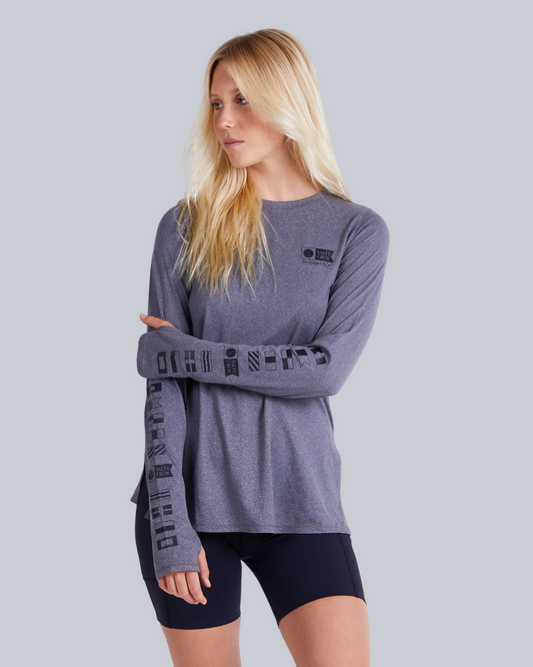 Thrill Seekers Crew Sunshirt - Charcoal