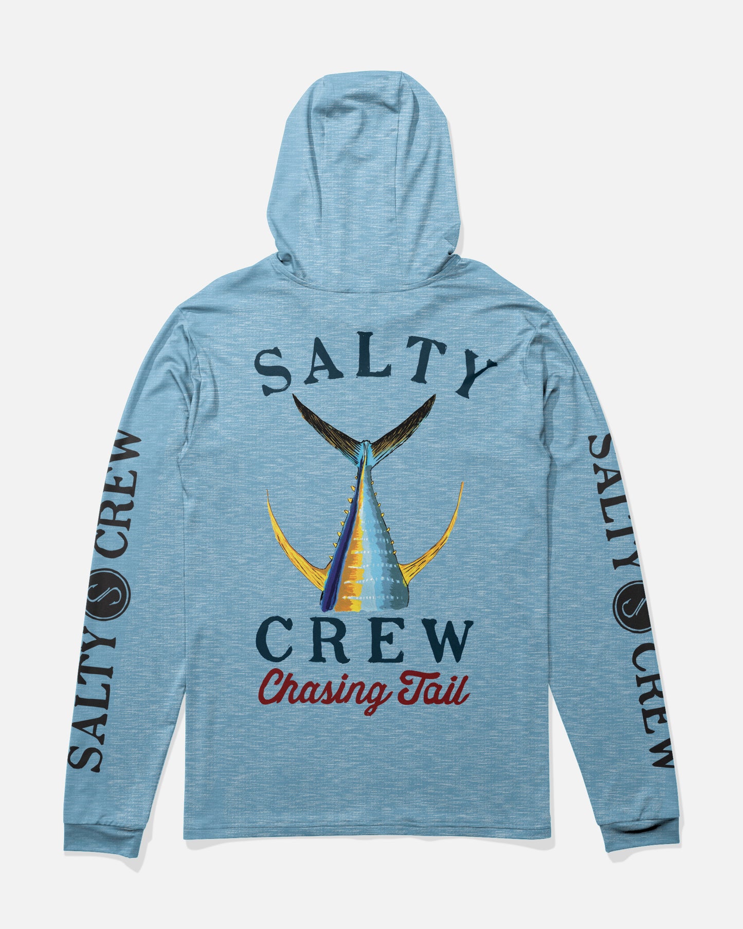 Tailed Hood Sunshirt - Blue Heather