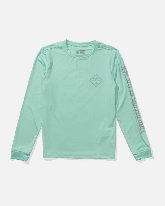 Salty crew SUN PROTECTION Tippet Sunshirt Kids - Sea Foam in Sea Foam