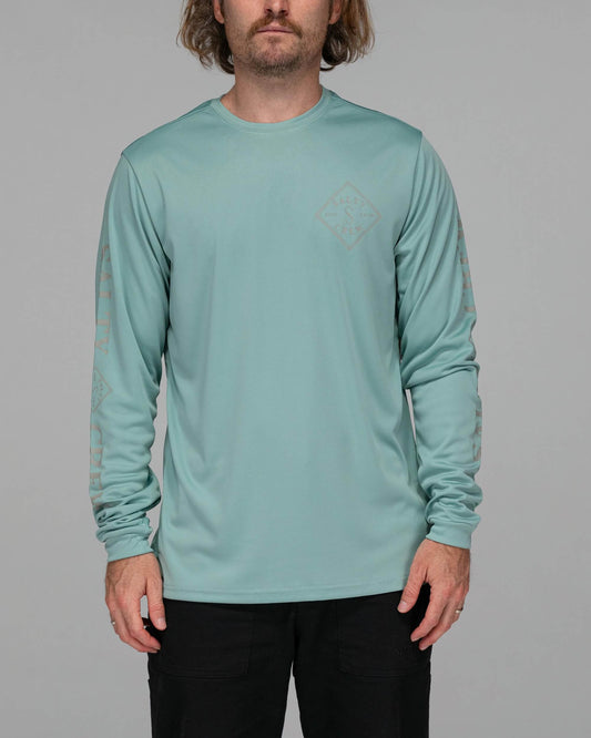 Salty crew SUN PROTECTION Tippet L/S Sunshirt - Mackerel Upf 50+ in Mackerel