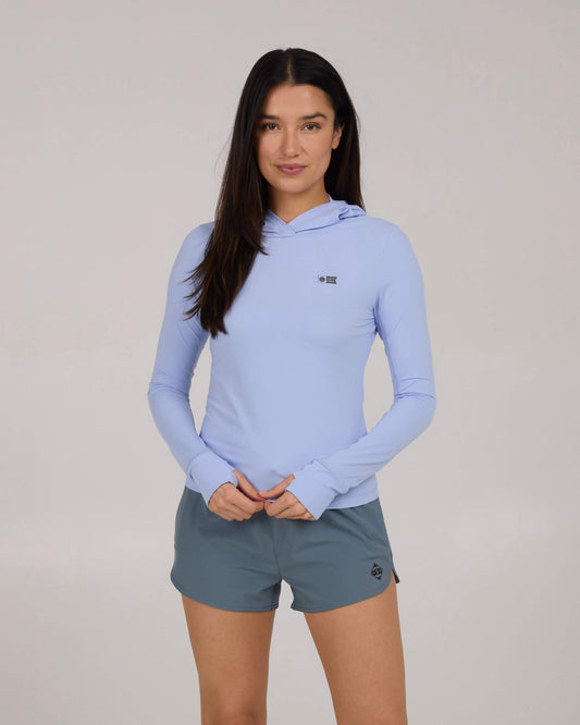Salty crew SUN PROTECTION Alpha Hooded Rashguard - Violet Blue in Violet Blue