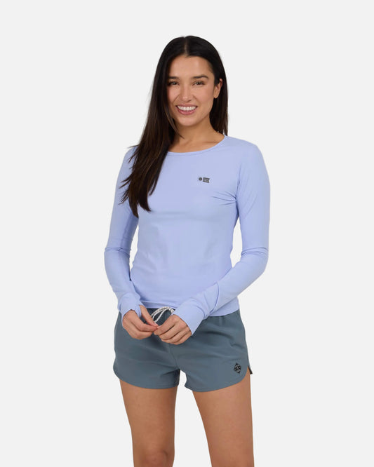 Salty crew SUN PROTECTION Alpha L/S Rashguard - Violet Blue in Violet Blue