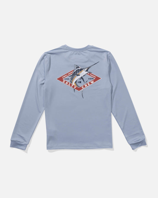 Salty crew SUN PROTECTION Marlin Sunshirt Kids - Blue Fog in Blue Fog