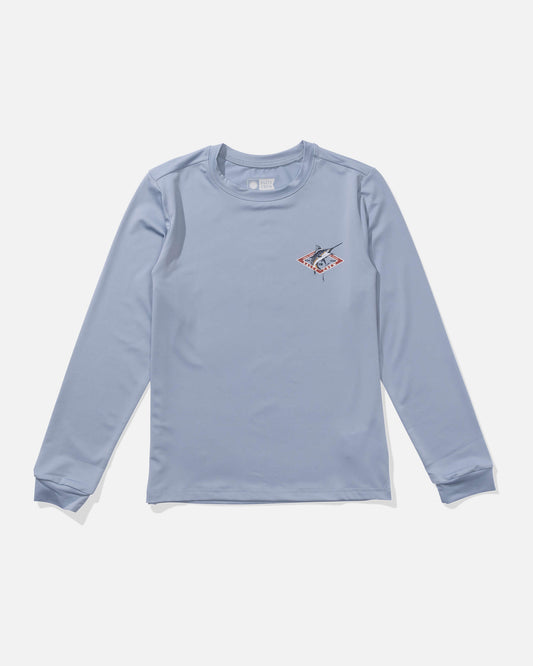 Salty crew SUN PROTECTION Marlin Sunshirt Kids - Blue Fog in Blue Fog
