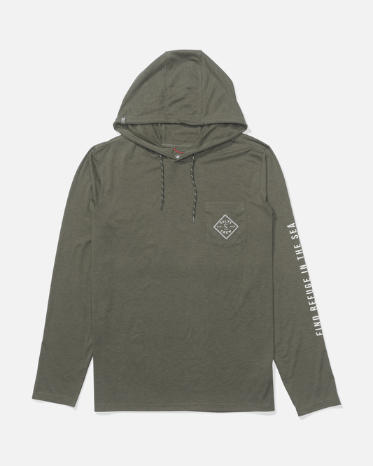 Tippet Hood Tech Tee - Dusty Olive