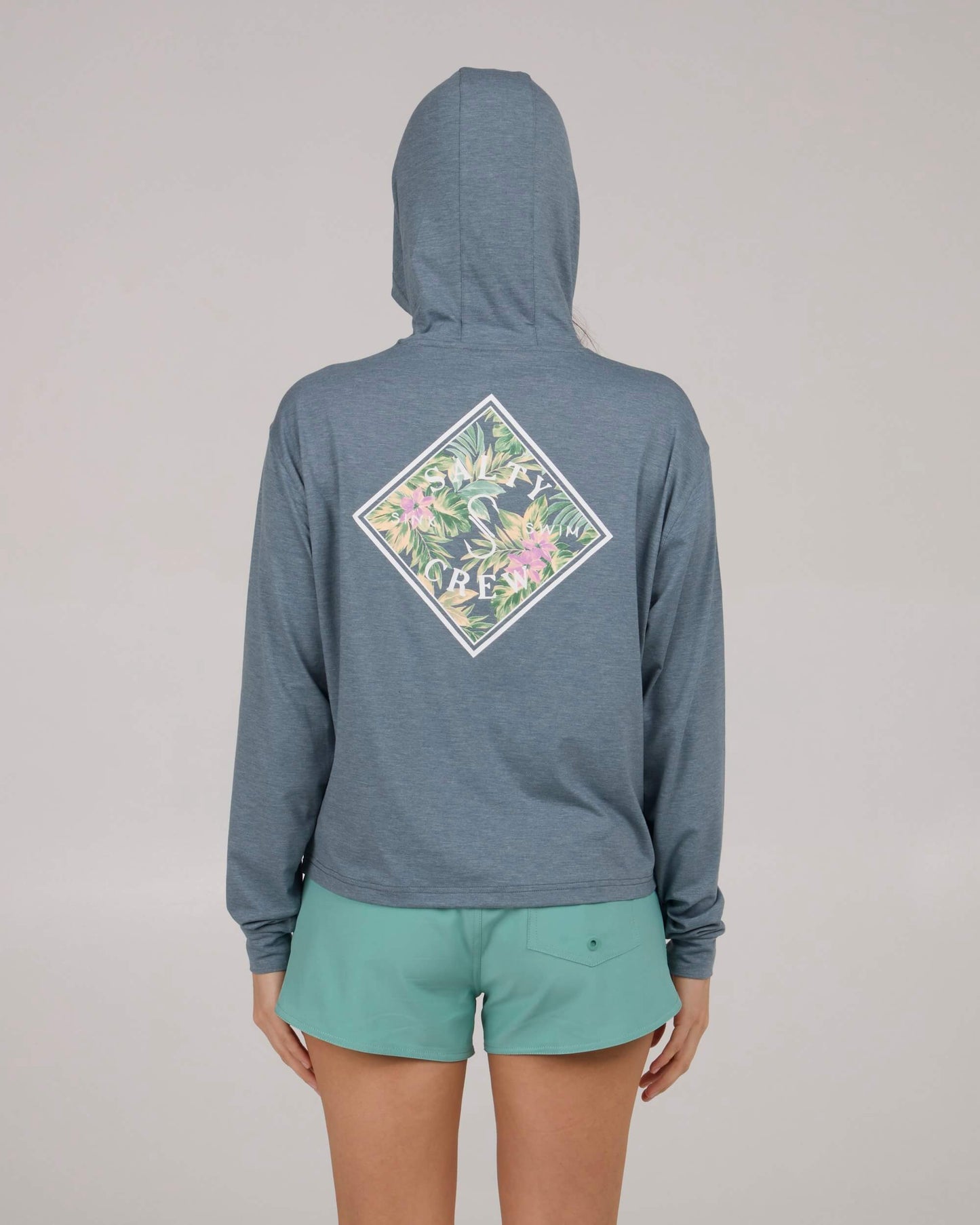 Salty crew SUN PROTECTION Tippet Fill Tech Hoody - Fin Blue in Fin Blue